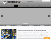 Tablet Screenshot of dixitechcnc.com